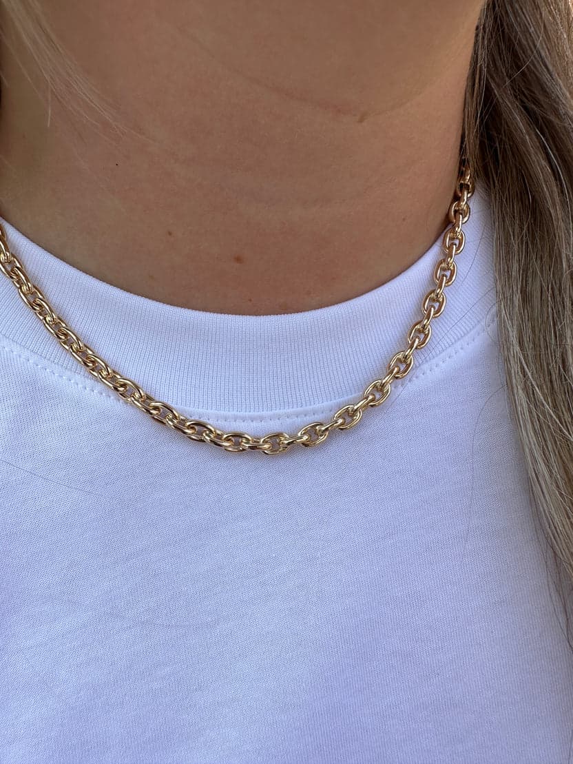Collier, rund anker