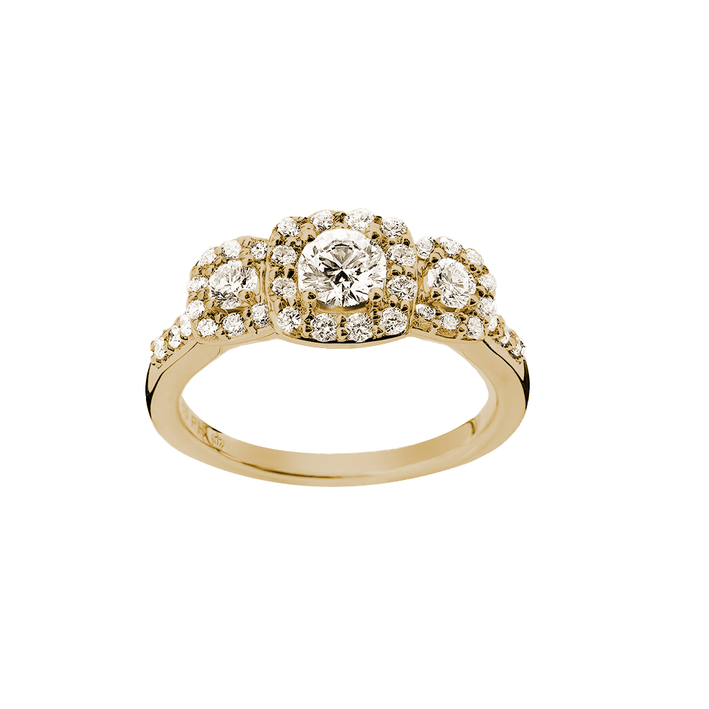 Rosét ring, trio