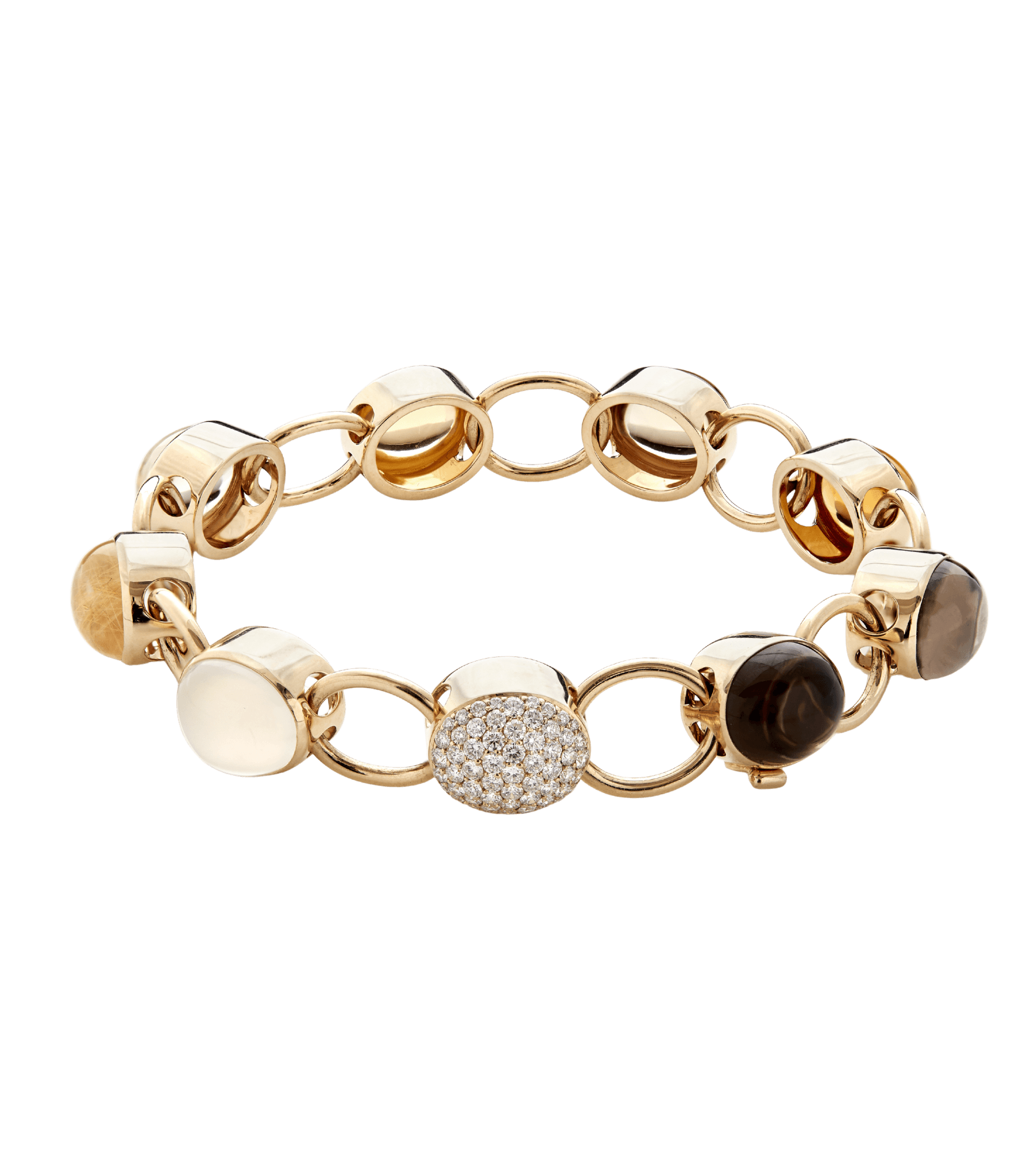 Harlekin Golden armbånd med ovale led