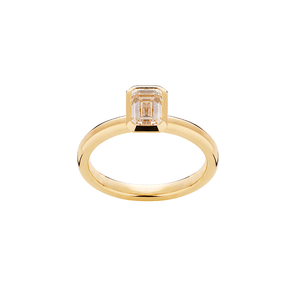 Bezel solitaire ring