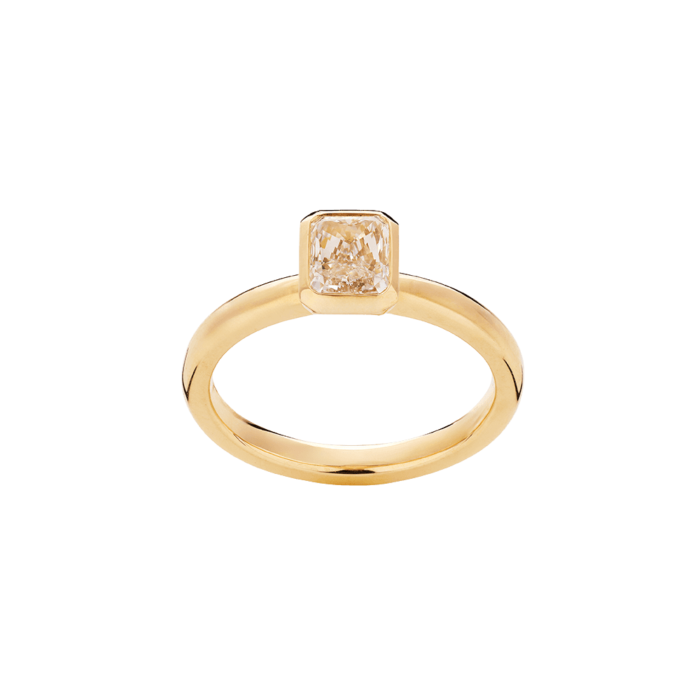Bezel solitaire ring
