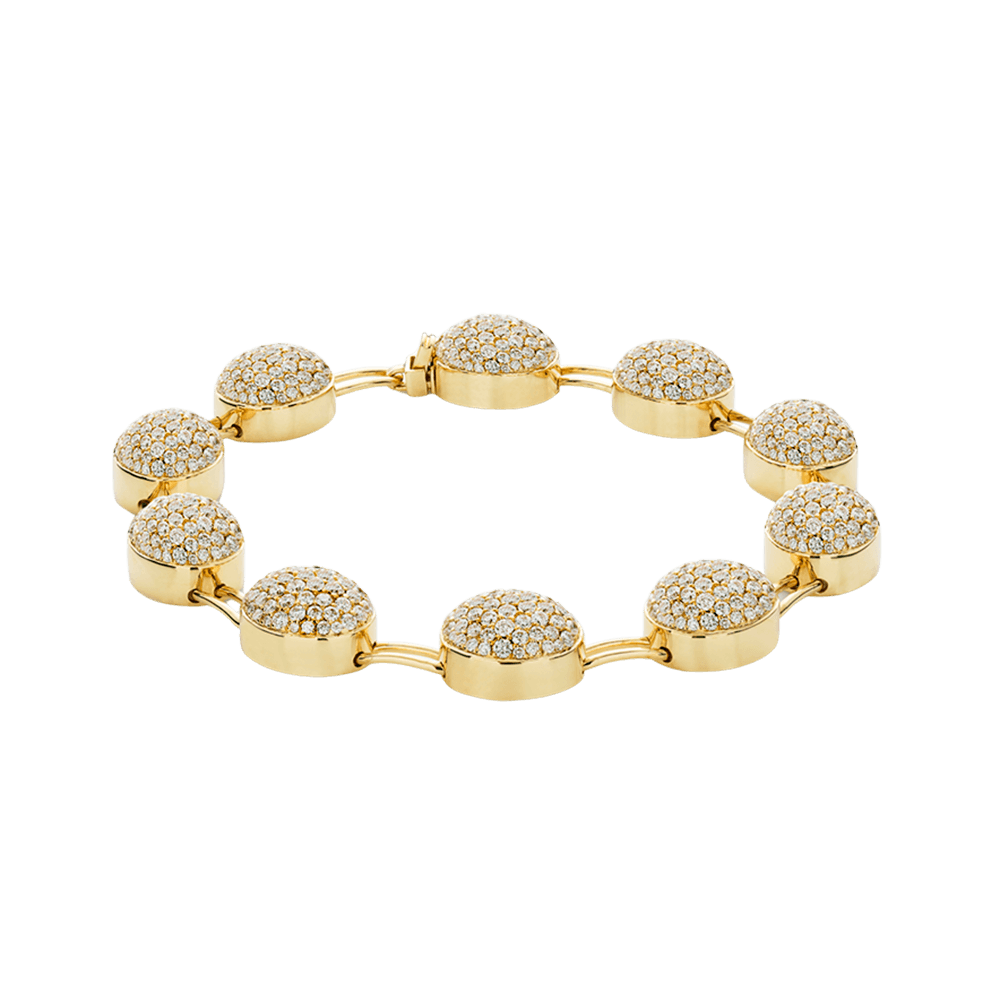 Harlekin pavé armbånd med stave