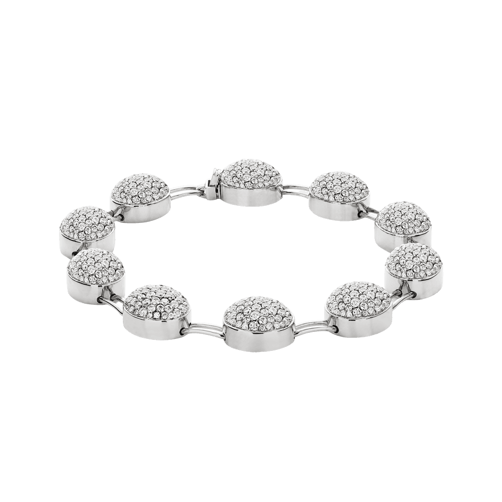 Harlekin pavé armbånd med stave