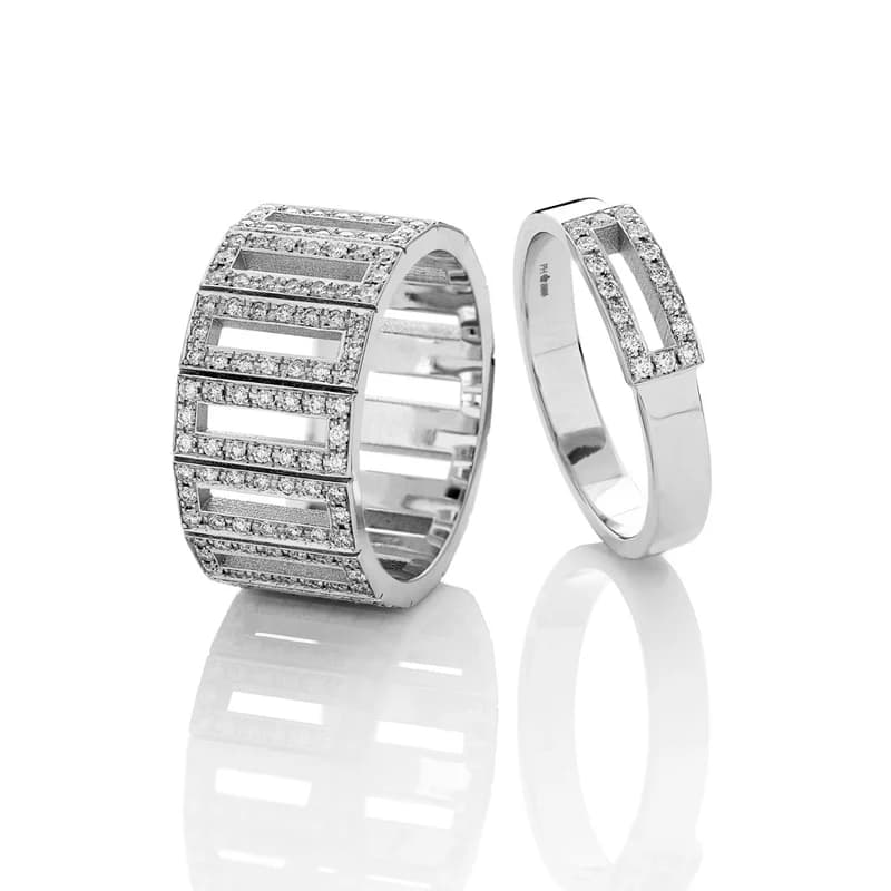 Strata Pavé ring